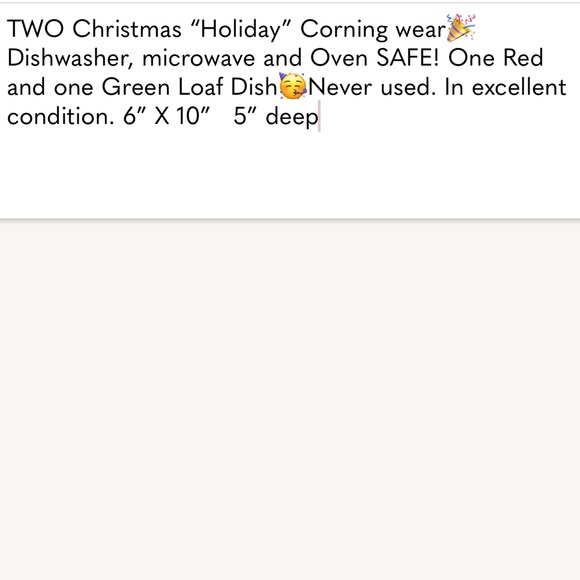 NWOT 2 Holiday Loaf Dishes - Picture 12 of 12